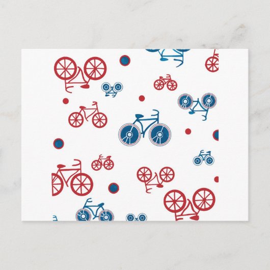 Retro  fietsontwerp briefkaart (Voorkant)