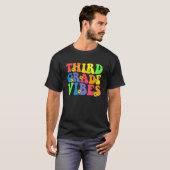 Retro Fifth 3rd grade vibes back to school teacher T-shirt (Voorkant volledig)
