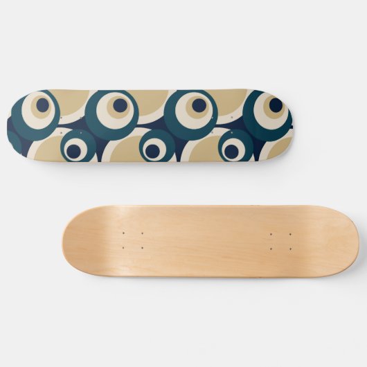 Retro Fifties Abstracte kunst - Skateboard (Horizontaal)