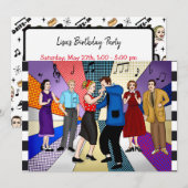 Retro Fifties die geacht worden van de vorige dag Kaart (Voorkant / Achterkant)