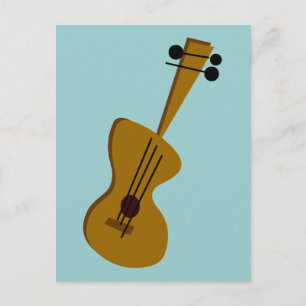 Retro Fifties Guitar Briefkaart
