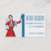 Retro Fifties HIgh Fahion Visitekaartje (Achterkant)