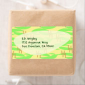 Retro Fifties Lemon Limoen Boomerang Vibes Etiket (Insitu)