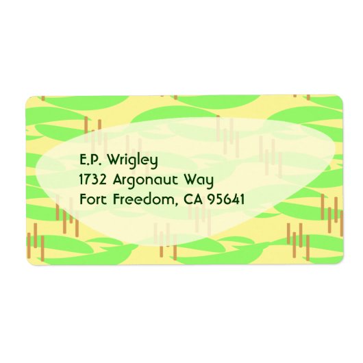 Retro Fifties Lemon Limoen Boomerang Vibes Etiket (Voorkant)