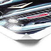 RETRO FIFTIES Pin Up Girl Foto Afdruk (Hoek)