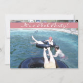 Retro Fifties Swimming Pool Party Swimsuit Kaart (Voorkant)