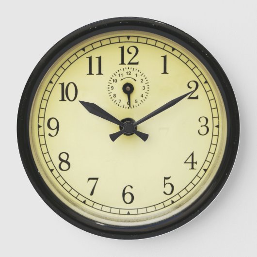 Retro Fifties Wall Clock Grote Klok (Voorkant)