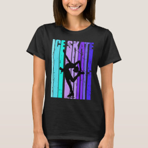 Retro Figuur Schaatsen IJs Schaatsen IJsschaatsen T-shirt