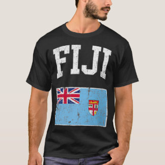 Retro Fiji Flag  Fijian Fijian T-shirt
