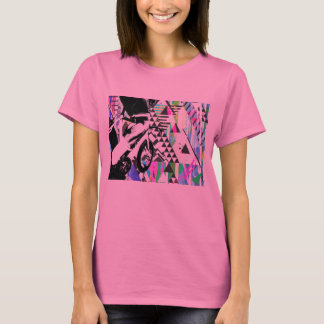 Retro Fikeshot op een koel gemonteerde bovenkant T-shirt