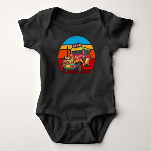 Retro Filippijnen Jeepney Truck Romper (Voorkant)