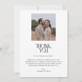 Retro Film Foto Bruiloft Collage Dank u Kaarten (Achterkant)