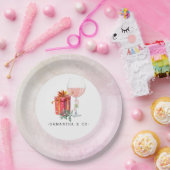 Retro Film Kerstfeest Papieren Bordje (Feest)