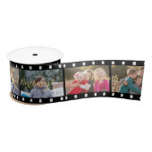 Retro Film Strip Custom Foto Verjaardag Gift Wrap Satijnen Lint (Spoel)