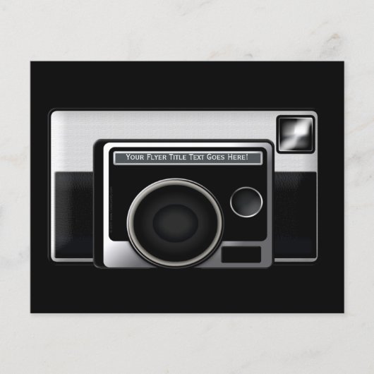 Retro-filmcamera Flyer (Voorkant)