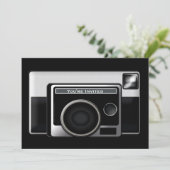 Retro-filmcamera Kaart (Staand voorkant)