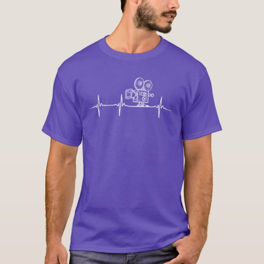 Retro filmcamera t-shirt (Voorkant)