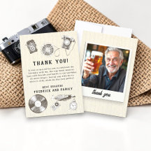 Retro Filmrol Vintage Verjaardagsfoto Bedankt