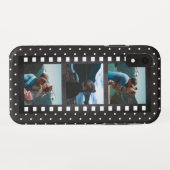 Retro Filmstrip Black Polka Dot Photo Collage Case-Mate iPhone Case (Achterkant (horizontaal))