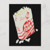 Retro  filmtheater Popcorn Briefkaart (Voorkant)