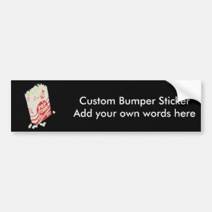 Retro filmtheater Popcorn Bumpersticker