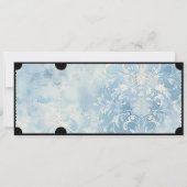 Retro  filmticket met RSVP QR-code Kaart (Achterkant)