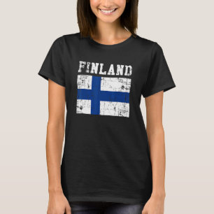 Retro Finland - vlag Finse wortels T-shirt