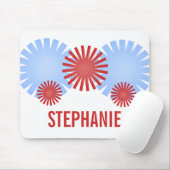 Retro Fireworks Mousepad Muismat (Met muis)