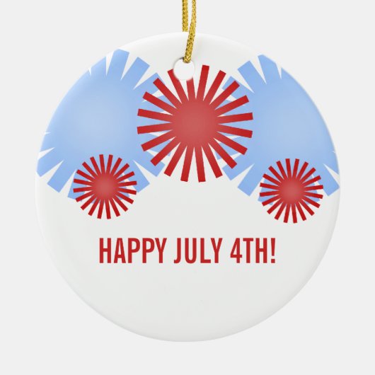 Retro Fireworks  Ornament (Voorkant)