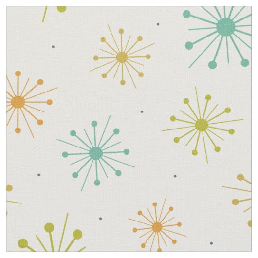 Retro Fireworks Starbursts uit het midden-eeuwse p Stof (Close Up)
