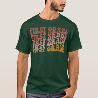 Retro First Grade Back to School for Teachers en T-shirt
