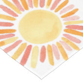 Retro First Trip rondom Sun Birthday Party Tafelkleed (Gekanteld)