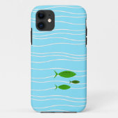 Retro Fish Hoesje-Mate iPhone Case (Achterkant)