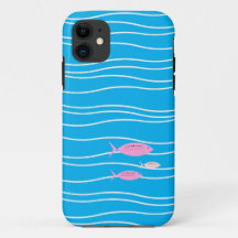 Retro Fish Hoesje-Mate iPhone Case