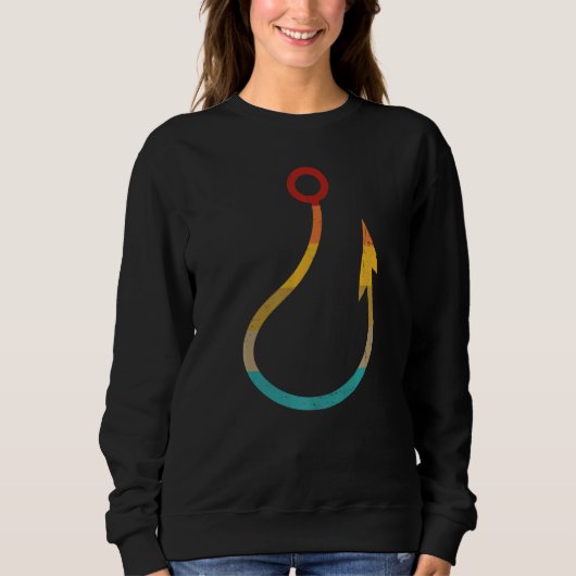 Retro Fish Hook Gevist Trui (Voorkant)