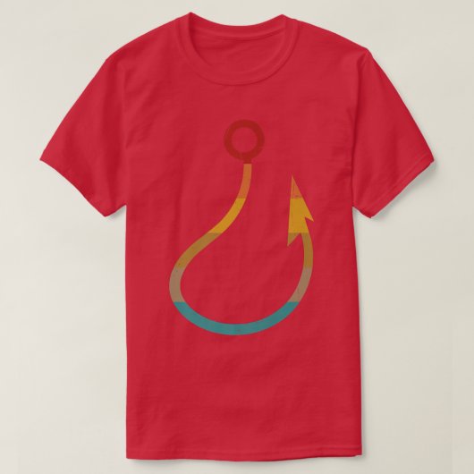 Retro  Fish Hook Vist 2391 T-shirt (Design voorkant)