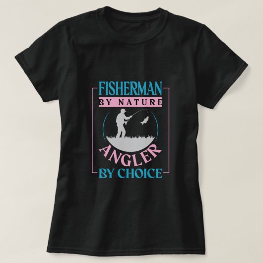 Retro Fisherman Angler Quote Graphic for Outdoor  T-shirt (Design voorkant)