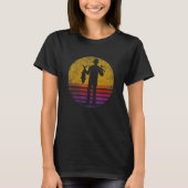 Retro  Fisherman Theme Design Vist Zonnen T-shirt (Voorkant)