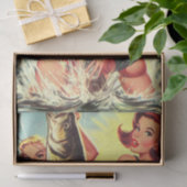 Retro Fishing Pinups Tissuepapier (Geschenk)
