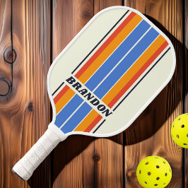 Retro Five Board Strepen met Naam Pickleball Paddle