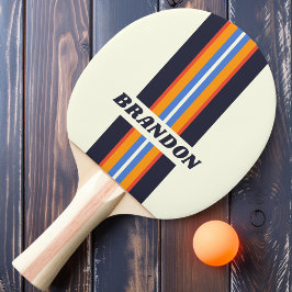 Retro Five Rally Streep met Naam Tafeltennisbatje