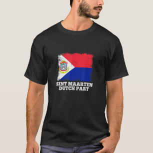 Retro Flag Sint Maarten Vlag Maarten Nederlands T-shirt