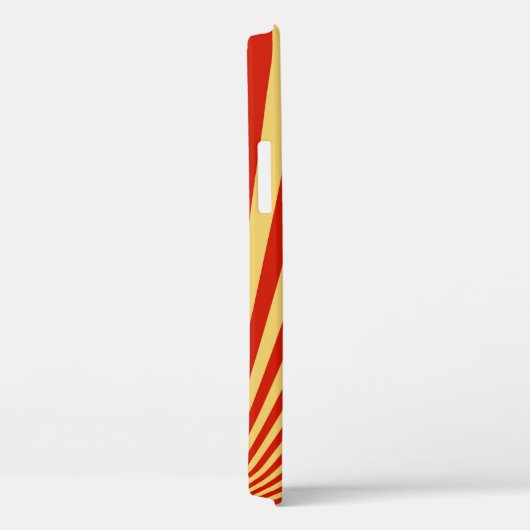 Retro Flame Sun Rays Achtergrond Case-Mate iPhone Case (Achterkant / Rechts)