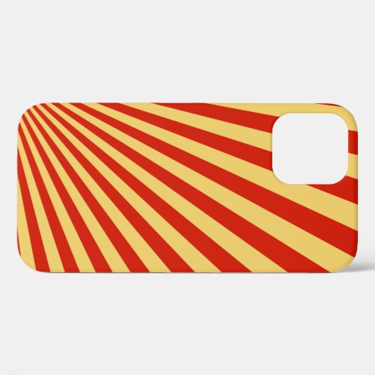 Retro Flame Sun Rays Achtergrond Case-Mate iPhone Case (Achterkant (horizontaal))
