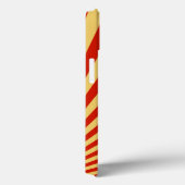 Retro Flame Sun Rays Achtergrond Case-Mate iPhone Case (Achterkant / Rechts)