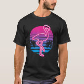 Retro Flamingo Bird Lover Summer T-shirt (Voorkant)