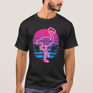 Retro  Flamingo Bird Lover Summer T-shirt