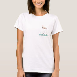Retro Flamingo Bride's Flock Vrijgezellenfeest bla T-shirt