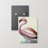 Retro Flamingo Button (Voorkant / Achterkant)