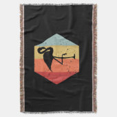 Retro Flamingo | Cute Flamingo Lover Deken (Voorkant Verticaal)
